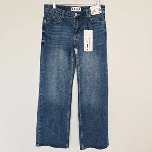 S.O.N.G. Low Loose Wide Leg Jeans 27 Blue NWT